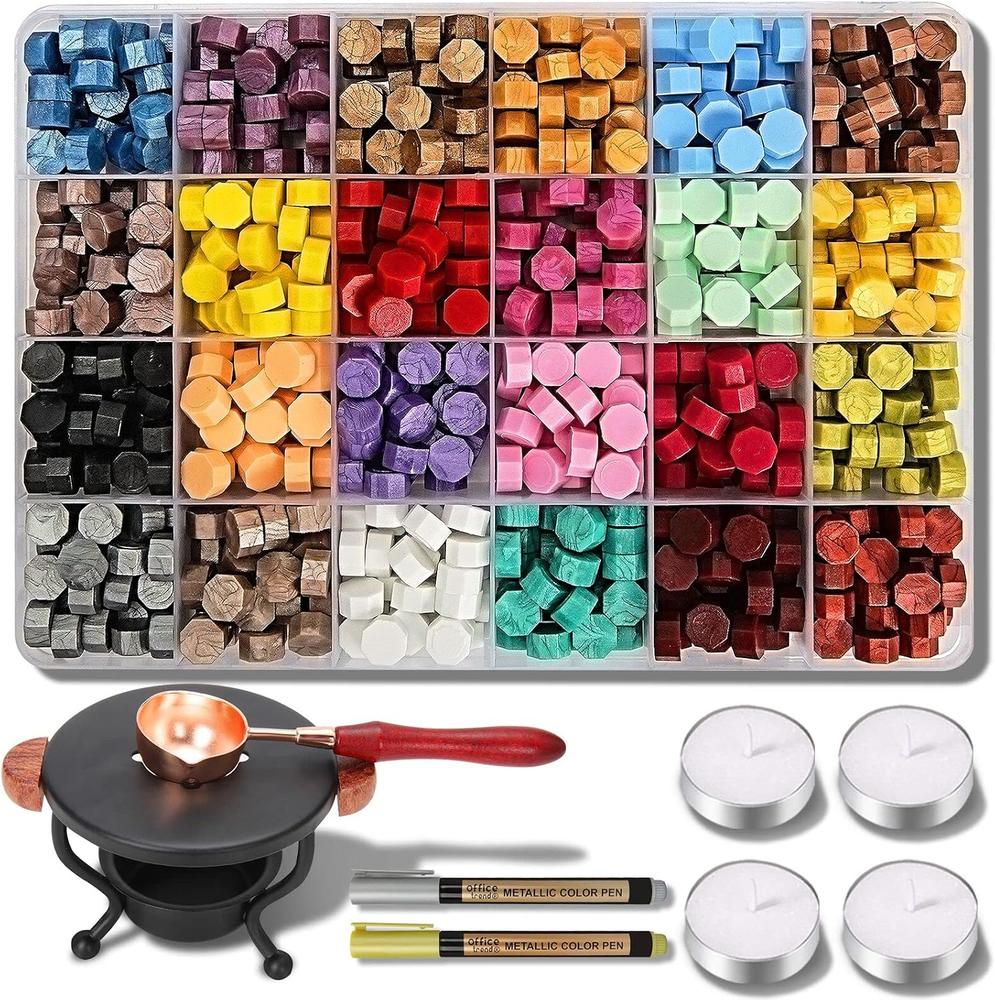 YIPLED Wax Seal Stamp Kit 728 Pcs
